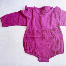 Load image into Gallery viewer, Long sleeved Rompers - Burgundy
