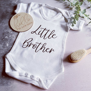 Little Brother Personalised Babygro