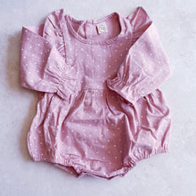 Load image into Gallery viewer, Long sleeved Rompers - Pink Spotty

