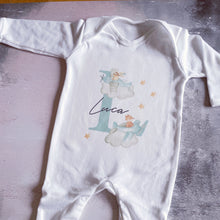 Load image into Gallery viewer, Personalised Flying bears babygrow / Sleepsuit
