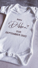 Load image into Gallery viewer, Personalised Announcement babygrow / Sleepsuit
