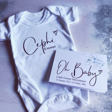 Load image into Gallery viewer, Baby Name Personalised Babygro
