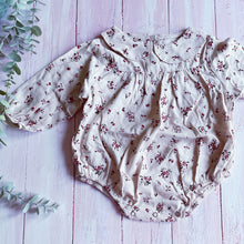 Load image into Gallery viewer, Floral Summer Rompers - Cream
